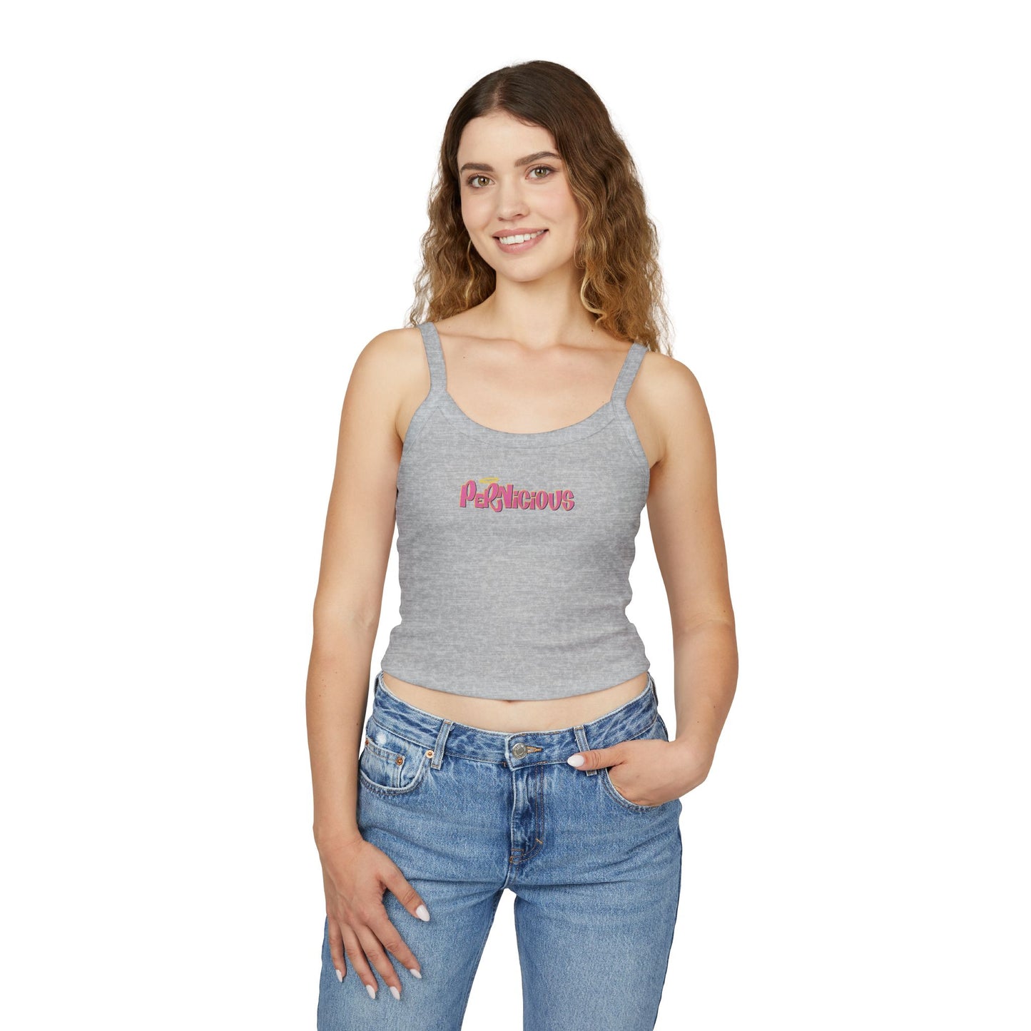 "PERNICIOUS" CAMILLE | RHOBH Spaghetti Strap Tank Top