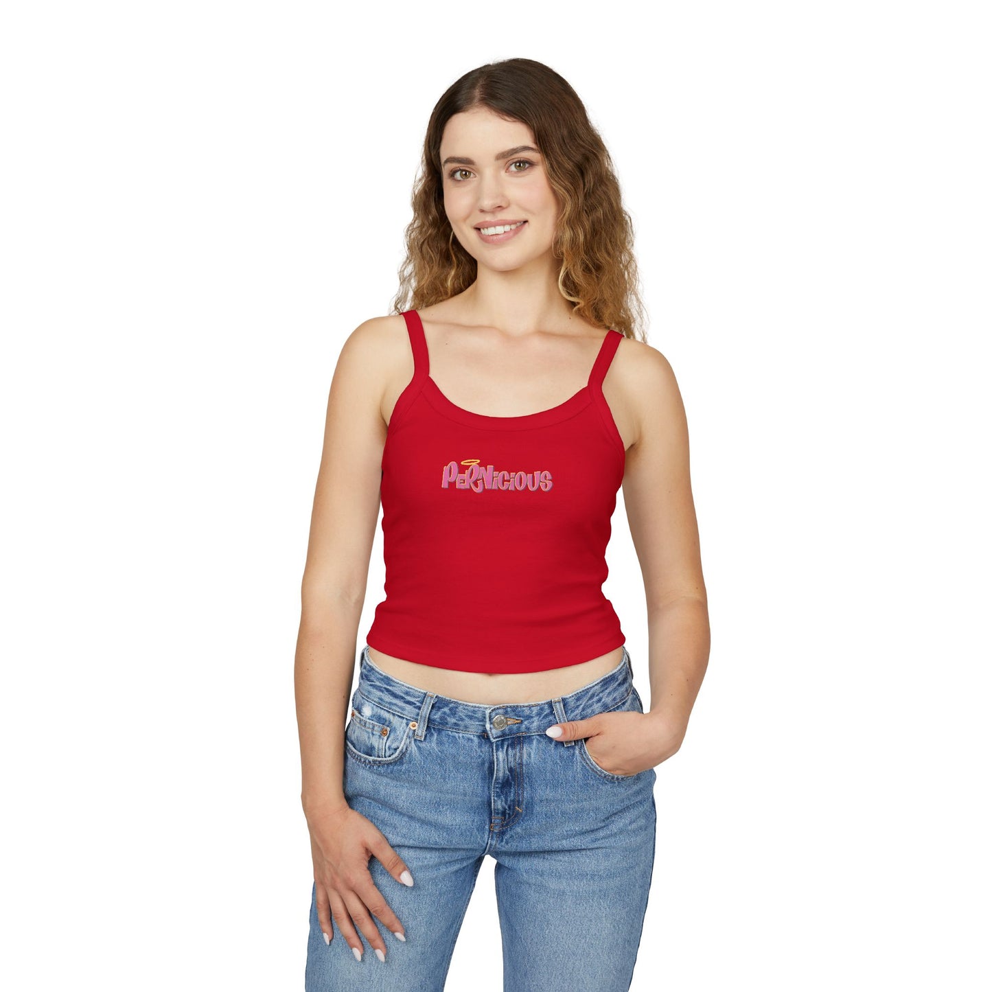 "PERNICIOUS" CAMILLE | RHOBH Spaghetti Strap Tank Top