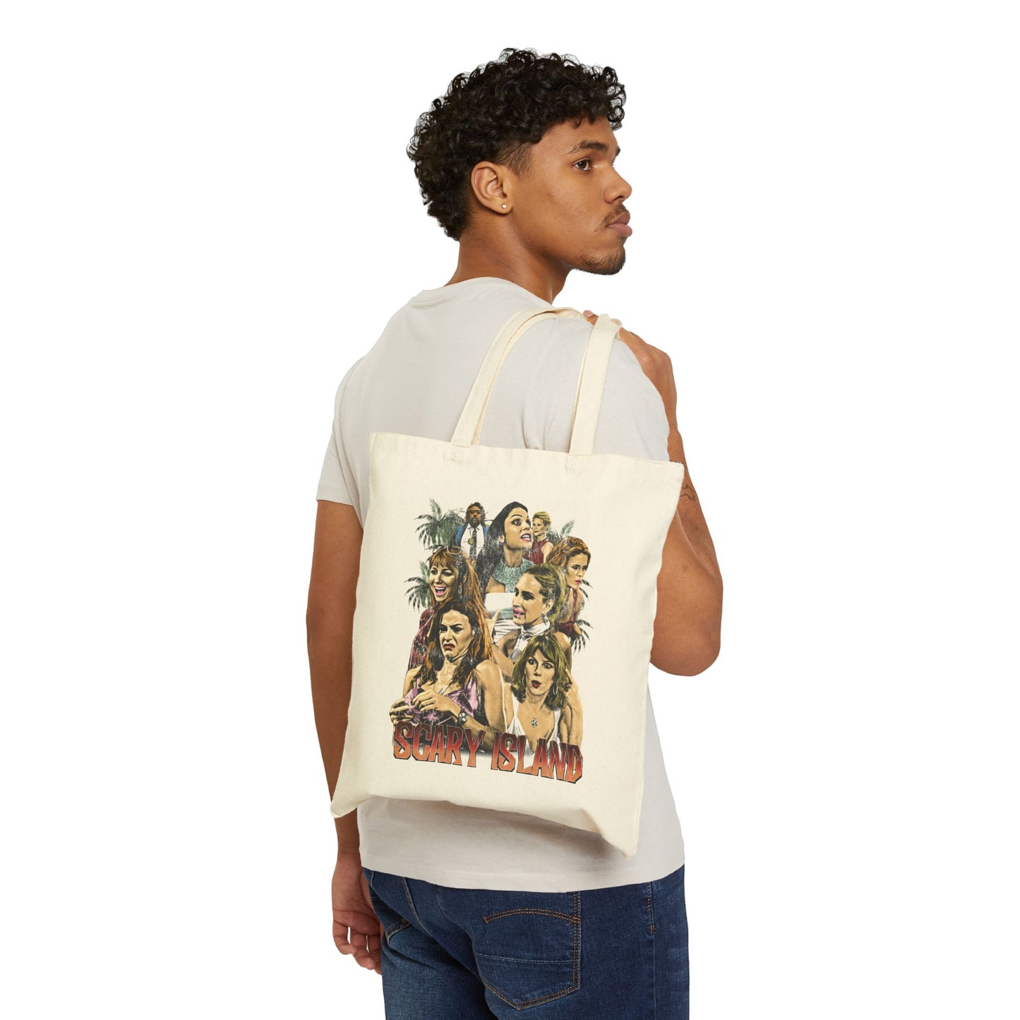 Scary Island Tote Bag