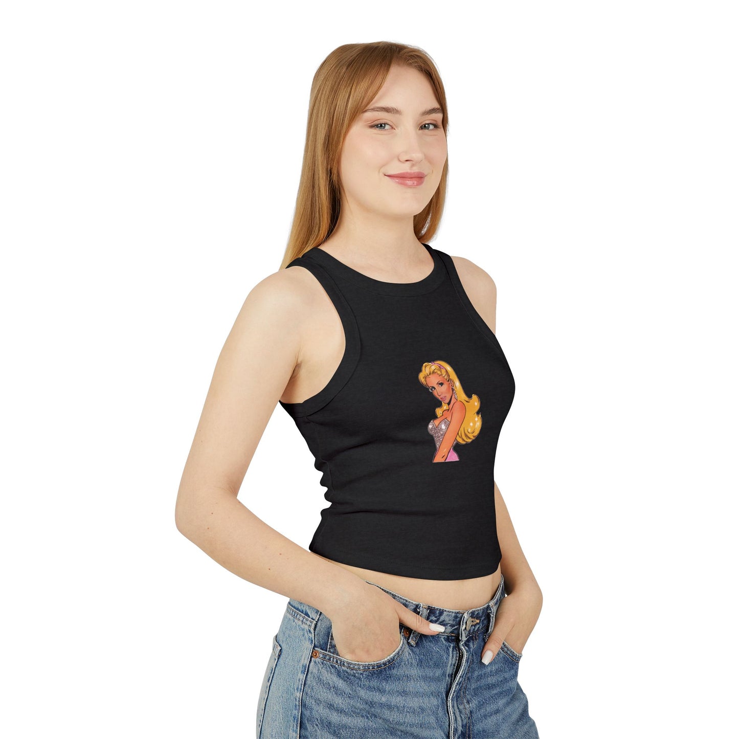 VINTAGE CARTOON CAMILLE" | Camille Grammer Racer Tank