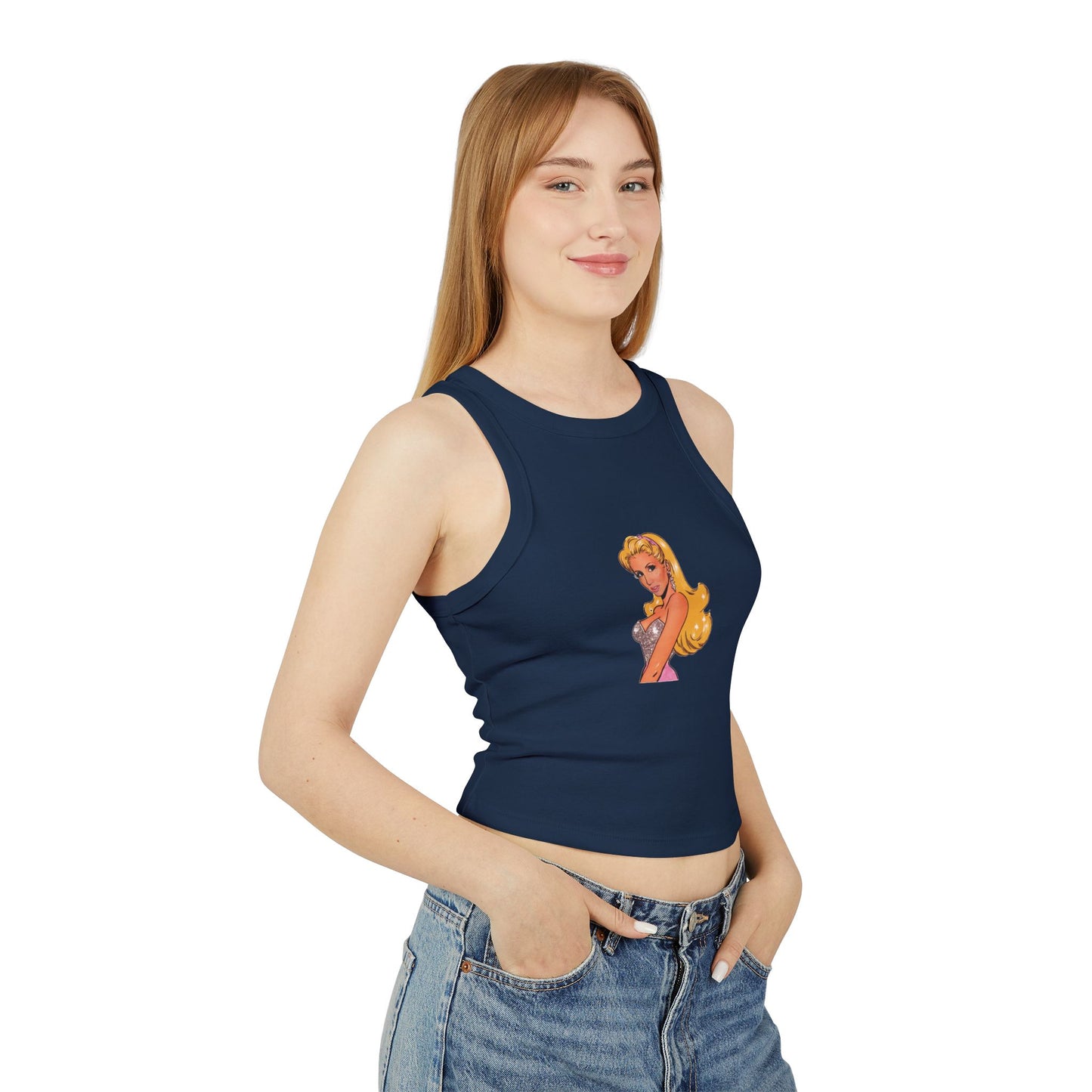 VINTAGE CARTOON CAMILLE" | Camille Grammer Racer Tank