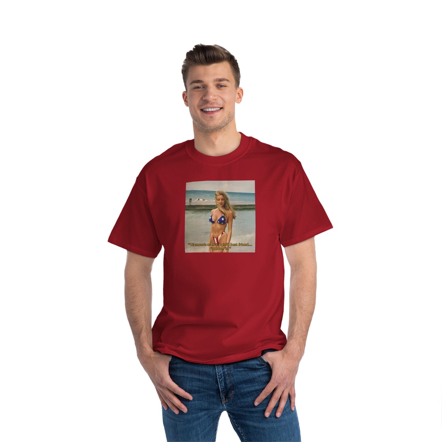 "FREEDOM" | Camille Grammer | Beefy-T® T-Shirt