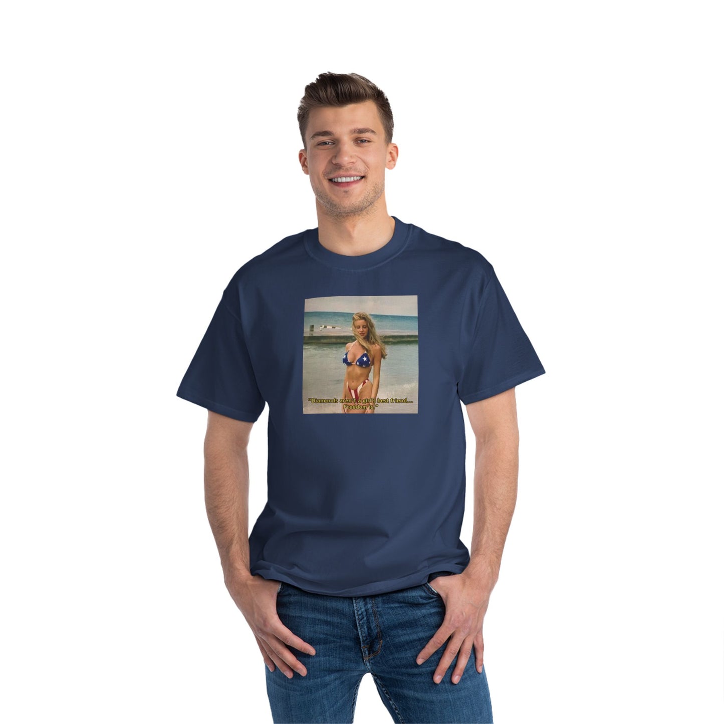"FREEDOM" | Camille Grammer | Beefy-T® T-Shirt