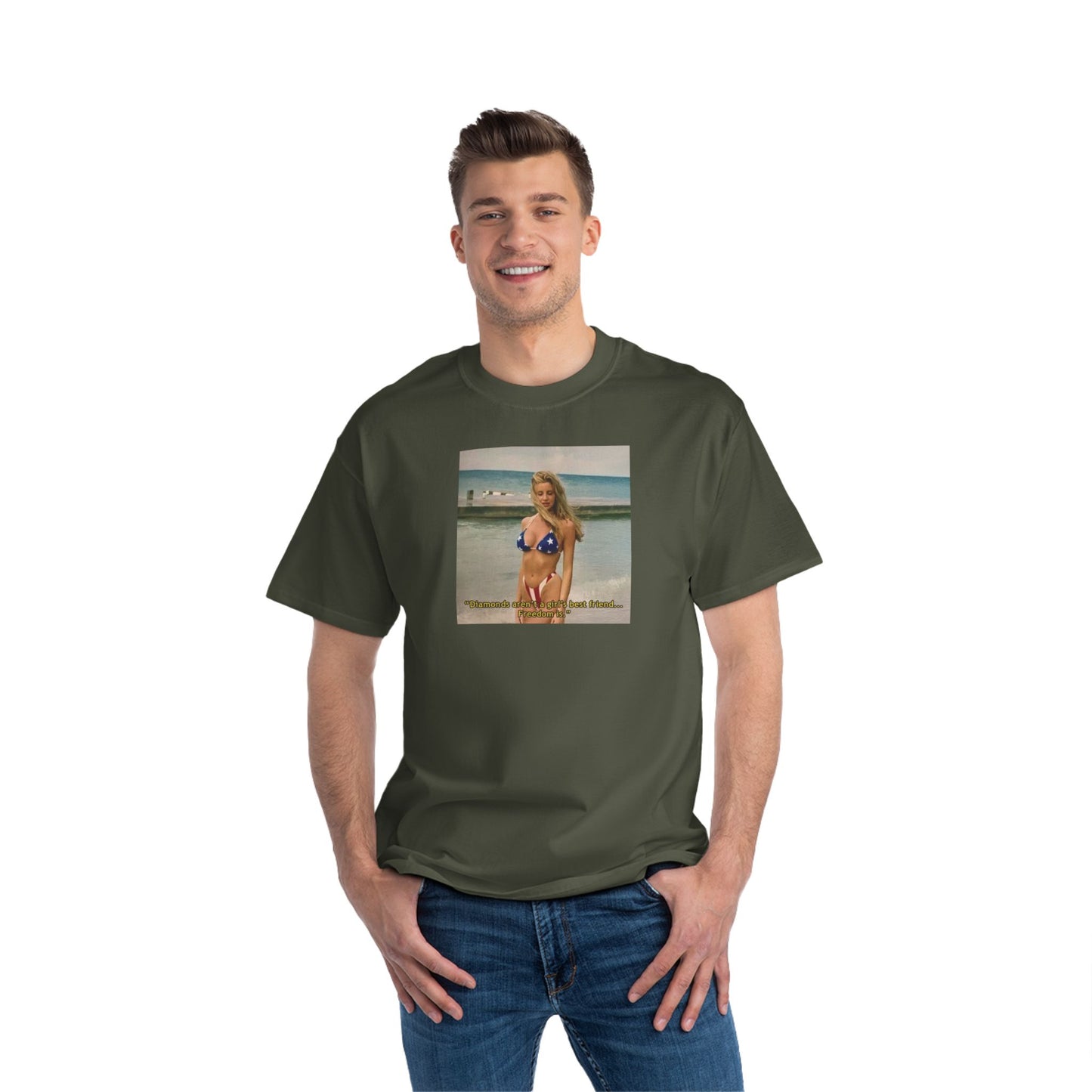 "FREEDOM" | Camille Grammer | Beefy-T® T-Shirt