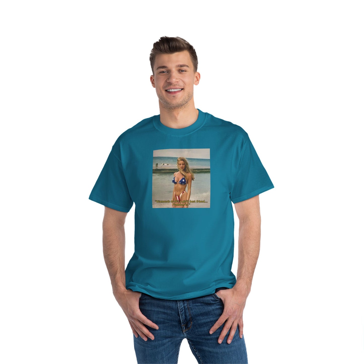 "FREEDOM" | Camille Grammer | Beefy-T® T-Shirt