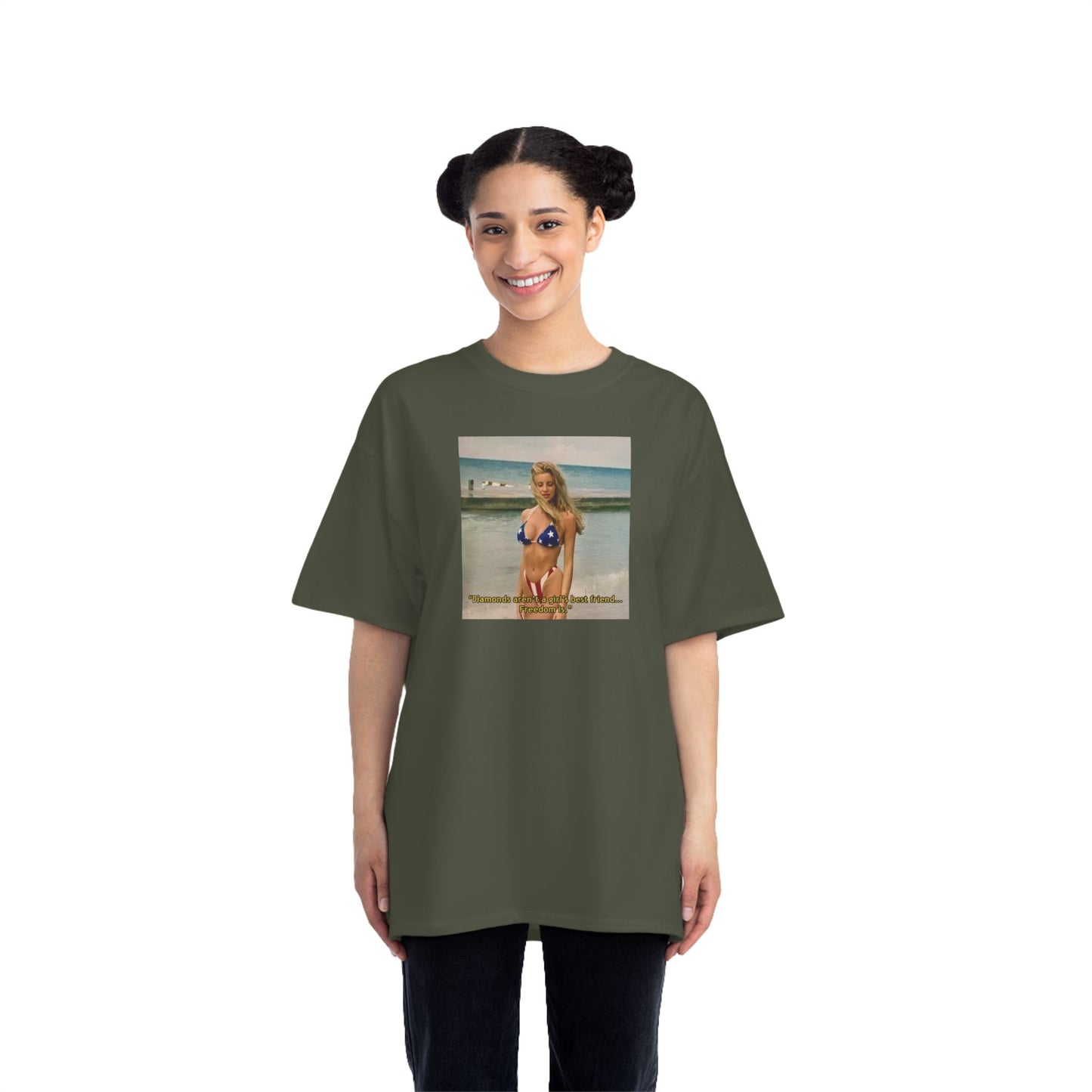 "FREEDOM" | Camille Grammer | Beefy-T® T-Shirt