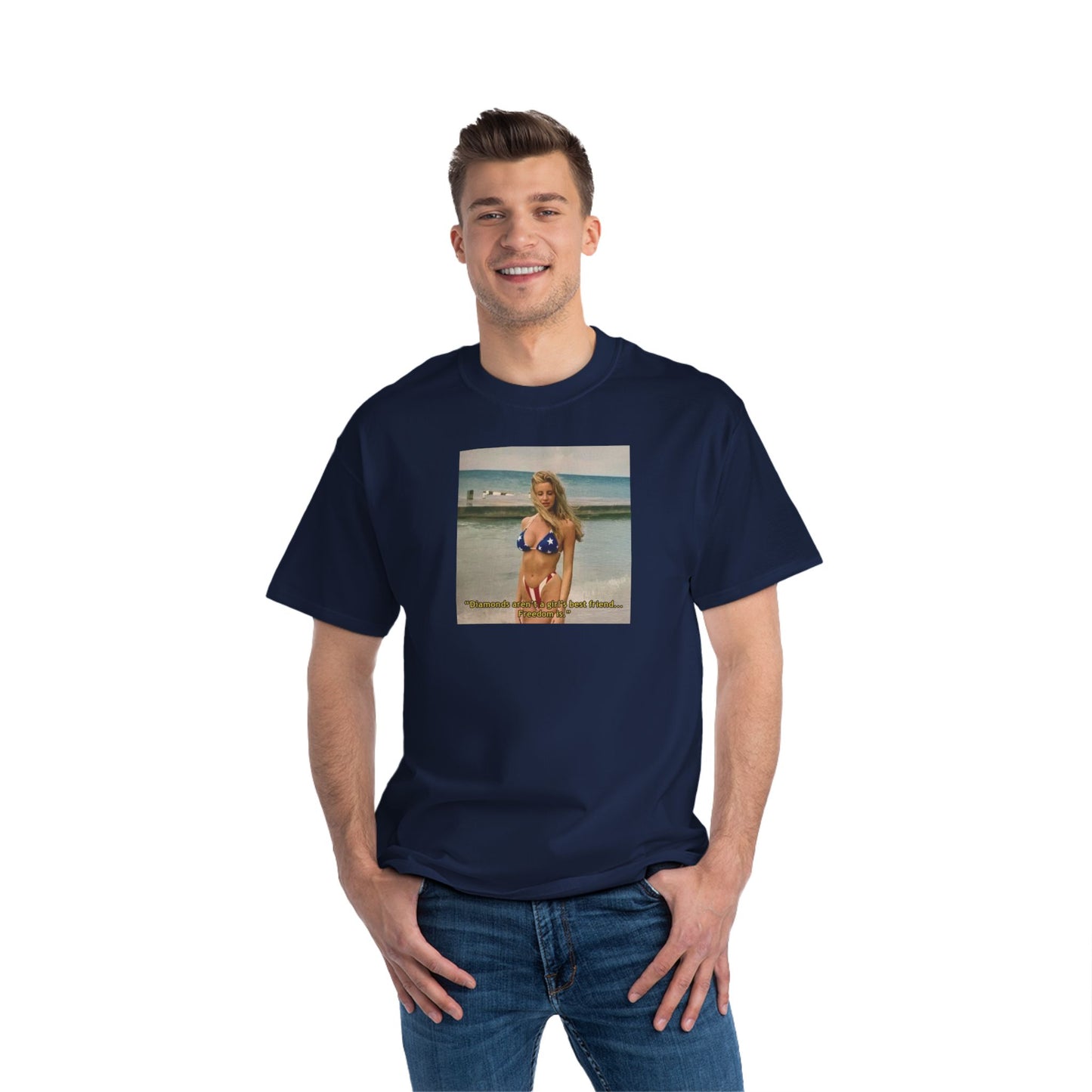 "FREEDOM" | Camille Grammer | Beefy-T® T-Shirt