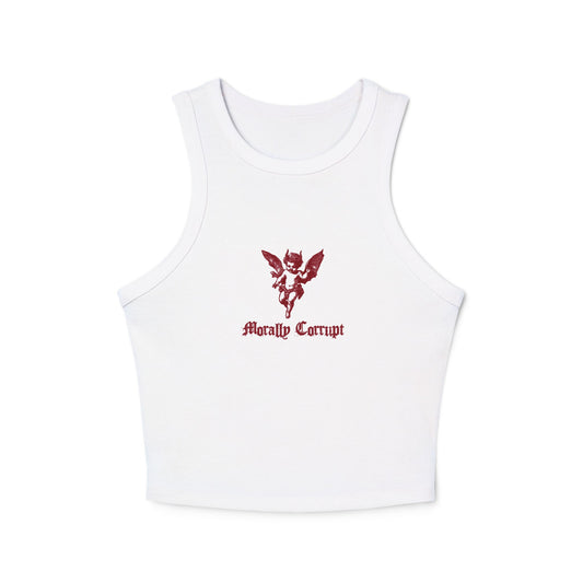 "MORALLY CORRUPT" | CAMILLE | RHOBH MICRO RIBBED TANK