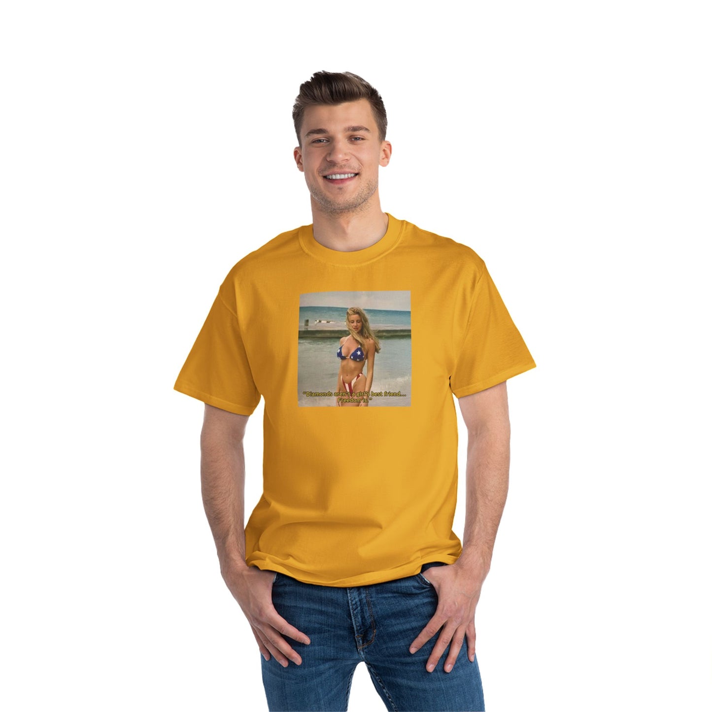 "FREEDOM" | Camille Grammer | Beefy-T® T-Shirt
