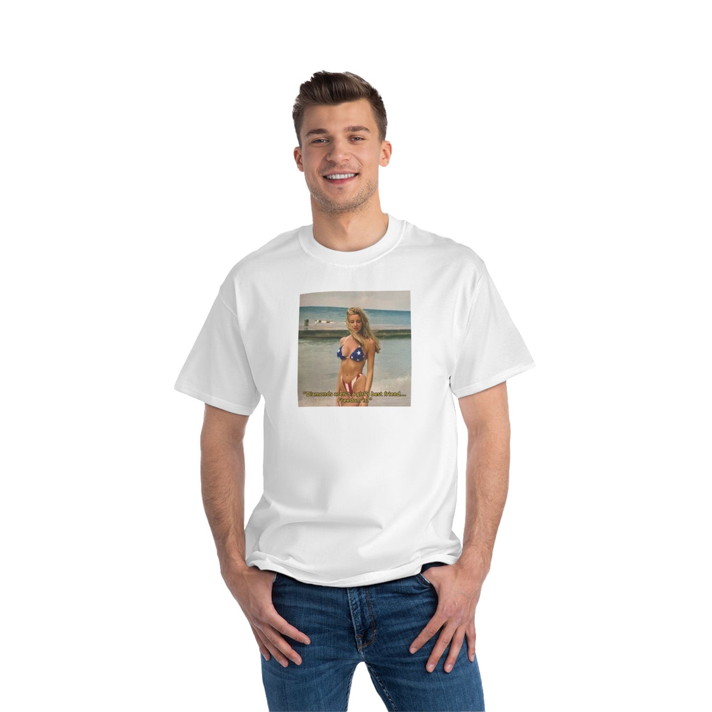 "FREEDOM" | Camille Grammer | Beefy-T® T-Shirt