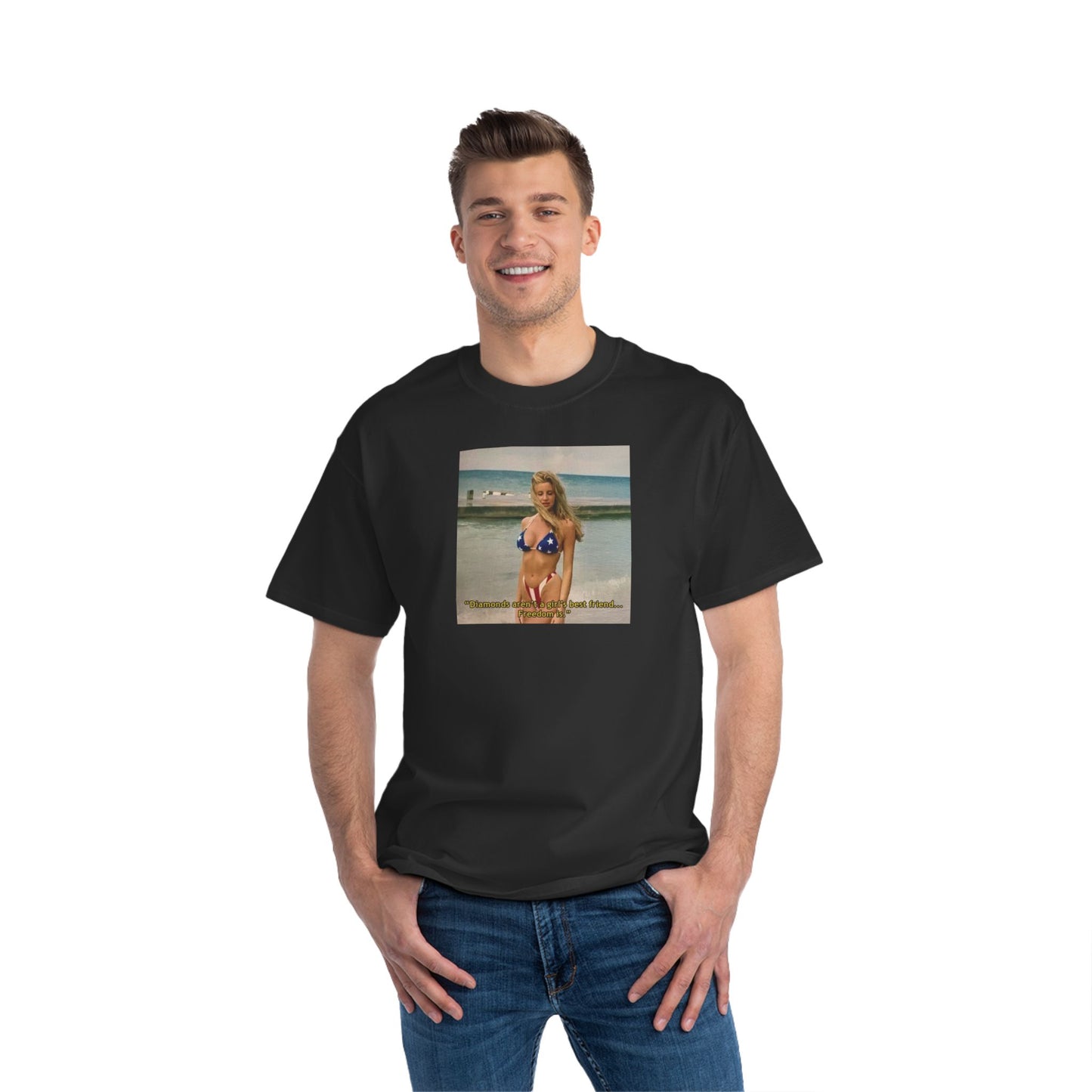 "FREEDOM" | Camille Grammer | Beefy-T® T-Shirt